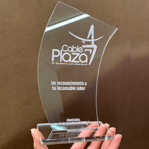 Placa reconocimiento en Acrílico